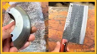Forging tight knives from high hardness bearings - Manual kitchen knife forging