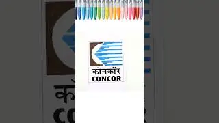 How to draw Concor Logo using colors 😍👀 #art #satisfying #challenge #artchallenge
