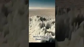 A surreal expanse of jagged salt formations &mdash; looks like an alien world, and few venture here. #CA