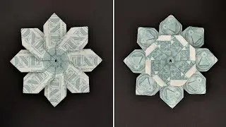 My Money FLOWER | Modular Dollar Origami | Tutorial DIY Folded by NProkuda