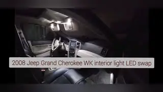 Установка светодиодной подсветки в салон Jeep Grand Cherokee WK 2005-2010 годов выпуска.