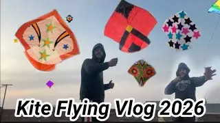 Kite vlog part 2 next day kite flying best air  with friend 