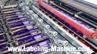 Firework tube hose glue labeling machine