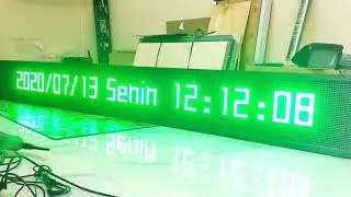 Running Text Hijau 40x400cm Wifi Outdoor