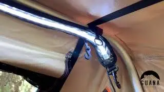 Wanaka Roof Top Tent Led Light Strip Detail - by Guana Equipment