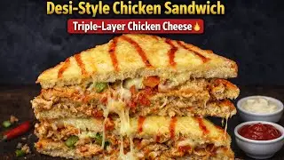 BETTER Than Pizza! 😱 Spicy Chicken Sandwich | Desi Street Style Recipe
