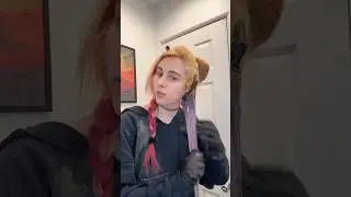 Part 2: New Split Dye Color Combo! #hair #haircolor #hairdye #diyhair #splitdye #relatable #shorts