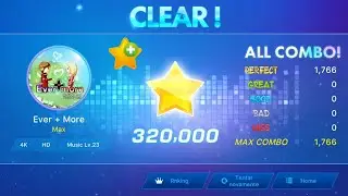 {MOBILE} O2Jam - Ever + More [4K HD] Lv.24 100% All Perfect Combo #1