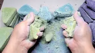 ASMR - Soft & Crunchy colorful slices