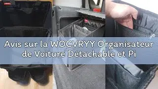 Avis sur la WOCVRYY Organisateur de Voiture D&eacute;tachable et Piable Bo&icirc;te de Rangement avec S&eacute;paration