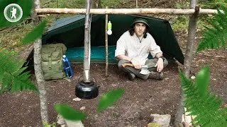 Ground Bivi Shelter - Camping among the fir trees: total silence, no signal, just forest 🌄