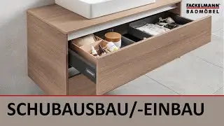 Fackelmann Badm&ouml;bel - Schubausbau und Schubeinbau