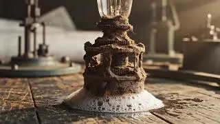 Restoring a Severely Rusted Antique Oil Lamp | Incredible Metal Restoration