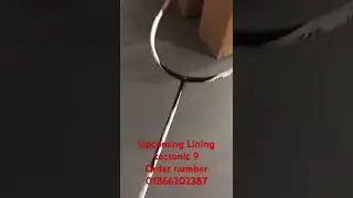 Lining tectonic 9 badminton racket #badmintonracket #lining #liningbadminton #badmintonlovers