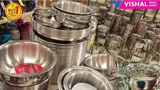 Dmart | 50% off | starting at 20ru | stainless steel cookware set | bartan set #dmart#shopping#items