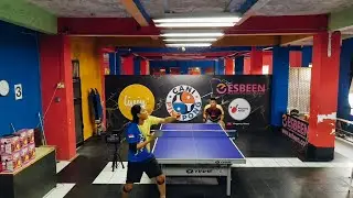training bintik bertahan & drill spin forehand