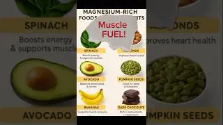 Top Magnesium-Rich Foods|Boost Energy, Relax Muscles Naturally#shorts #healthylifestyle #magnesium
