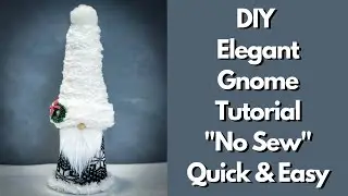 One Sock Elegant Diy Gnome/Christmas Gnome DIY/No Sew Gnome/Cone Gnome