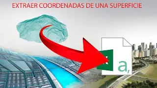 EXTRAER COORDENADAS DE UNA SUPERFICIE DEL CIVIL 3D Y EXPORTARLO AL EXCEL EN  CSV