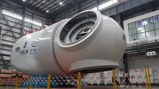 The 13 MW offshore wind turbine developed by DEC rolls off the production line
