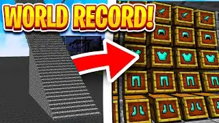 THE BIGGEST TRAP IN HCF HISTORY! *WORLD RECORD*- LIVING ON THE LARGEST SKYBRIDGE (3) | Minecraft HCF