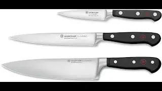 Knife Sets: Wusthof 1120160301 Classic Cook's Knife Set, 3-Piece, Black
