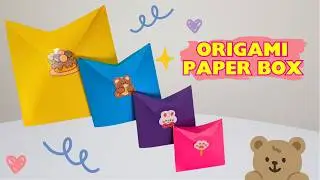 ORIGAMI PAPER BOX｜How To Make A Gift Box｜Paper Box No Glue｜Gift Wrapping