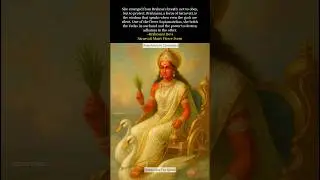 Brahmani Devi🦢Maa Sarasvati&rsquo;s Fierce Form. #youtubeshorts #shorts #saraswati #brahmanimaa #brahma