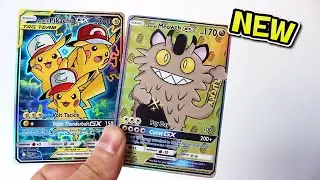 *NEW* Ash&rsquo;s Pikachu & Meowth GX Full Art Promo