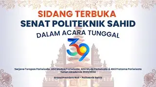 Sidang Terbuka Senat Politeknik Sahid Wisuda ke 39