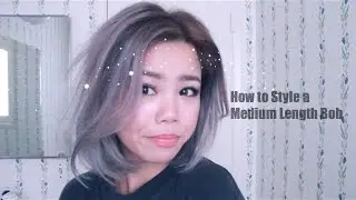 How to Style a One Length Bob with a Flat Iron