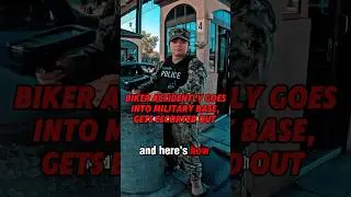 Biker Accidentally Goes Into Military Base, Gets ESCORTED Out! | ​⁠@thisismohito#motorcycle#police