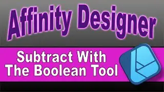 Use the Boolean Tool in Affinity Designer to Subtract shapes cookie cutter style
