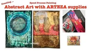 Creating Abstract Art with ARTEZA Supplies - Speed Process Painting
