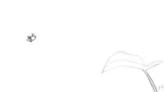 flying bee animation-up2273730
