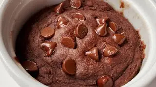 1 Min Microwave Oats Brownie - 184 Calories, 6.9g Protein | Vegan, Gluten Free Brownie Baked Oats