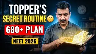 NEET Topper's Secret Daily Routine 🤫 | How to Score 680+ in NEET 2026? (Real Time Table)
