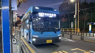 부산 187번 일광신도시내 주행(산타x)