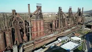 Bethlehem Steel Stacks | DJI Mini 3 Pro 4k Footage
