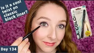 Обзор подводки для глаз LA Colors Auto Eyeliner | Магазин &laquo;Всё по доллару&raquo; | День 134: Пробуем новый косметический продукт каждый день