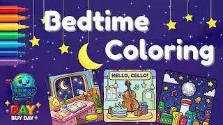 Bedtime Coloring Lullaby for Kids🌙💤🖍️ | Day Buy Day&rsquo;s Best Calm & Cozy Colors & Stories