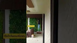 Vertical Grass installation,grass on wall,wall grass,panel fitting,latest design ideas#charcoalpanel