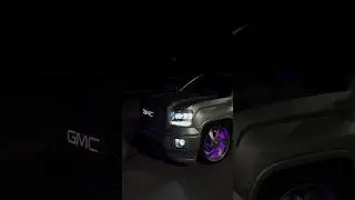 2018 GMC Crewcab on 24&rdquo; US Mag Desperado Dropped Low #gmc #usmag #droppedtrucks #loweredtrucks