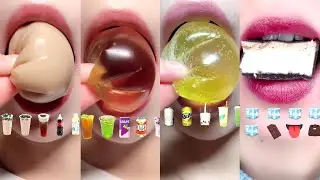 asmr SODA DRINKS DUFF 🥤🥃🧋🍹 BOBA TEA JUICE DRINKING & EMOJI FOOD MUKBANG 이모지 먹방 satisfying sounds
