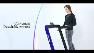 Costway 2-in-1 Folding Treadmill with Bluetooth Speaker LED Display
