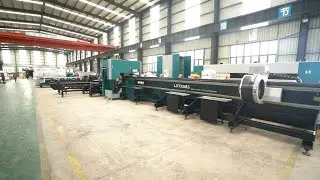 [LXSHOW Laser] laser pipe cutting machine LX83THA semi-automatic loading and unloading cut 4mm CS