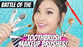 Battle of the Toothbrush Makeup Brushes! Artis vs. Etude House | East vs. West