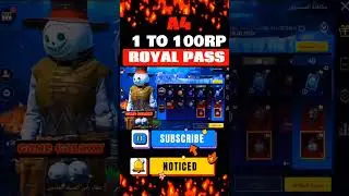 Pubg mobile🔥a4 royal pass😱 1 to 100🔥rp rewards