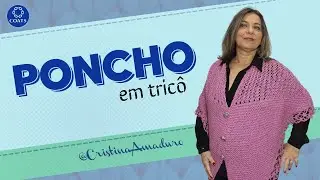 Poncho de tricô  - Cisne Elegance | by Cristina Amaduro