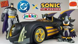 DRIVE? Обзор фигурок Jakks Pacific DC X Sonic the Hedgehog BATMOBILE и SHADOW AS BATMAN.